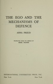 Cover of edition egomechanismsofd00freu