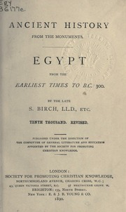 Cover of edition egyptfromearlies00bircuoft