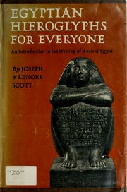 Cover of edition egyptianhierogly00scot