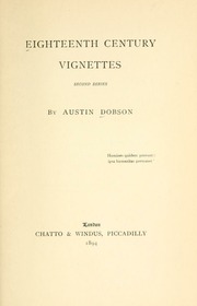 Cover of edition eighteenthcentur02dobs