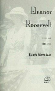 Cover of edition eleanorroosevelt01cook