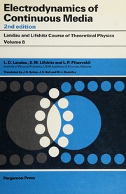Cover of edition electrodynamicso0000land