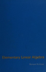Cover of edition elementarylinear0000unse_k7o6