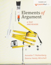 Cover of edition elementsofargume0000rott_r1u5