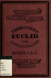 Cover of edition elementsofeuclid00eucl_0