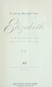 Cover of edition elizabethbiograp00brad