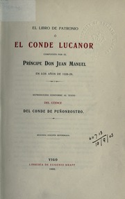 Cover of edition ellibrodepatroni00juanuoft