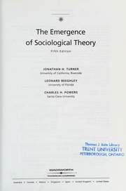 Cover of edition emergenceofsocio0000turn