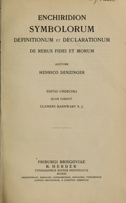 Cover of edition enchiridionsymbo00denz