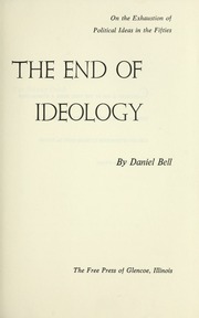 Cover of edition endofideologyont00bell
