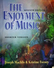 Cover of edition enjoymentofmusic00jose_2