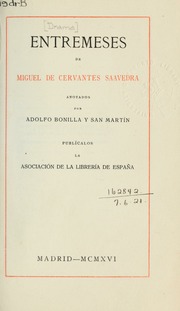 Cover of edition entremeses00cerv