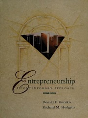 Cover of edition entrepreneurship0000kura_2ed