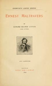 Cover of edition ernestmaltravers00lyttrich