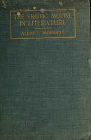 Cover of edition eroticmotiveinli00mord