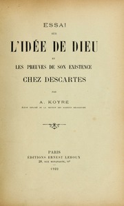 Cover of edition essaisurlidede00koyr