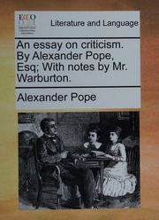 Cover of edition essayoncriticism0000unse_g3m4