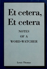 Cover of edition etceteraetcetera00thom