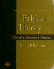 Cover of edition ethicaltheorycla00pojm