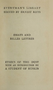 Cover of edition ethicsofdust00rusk_0