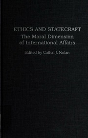 Cover of edition ethicsstatecraft00nola