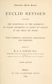 Cover of edition euclidrevisedcon00euclrich