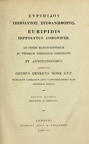 Cover of edition euripidouhippol00euri