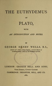 Cover of edition euthydemus00plat_0