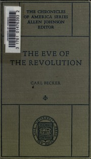 Cover of edition eveofrevolutionc00beckuoft