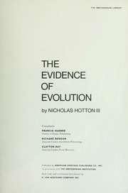 Cover of edition evidenceofevolut00hott