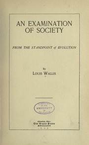 Cover of edition examinationofsoc00wallrich