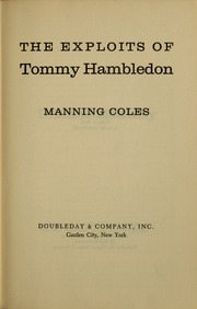 Cover of edition exploitsoftommyh00cole