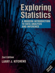 Cover of edition exploringstatist0000kitc_2ndEd
