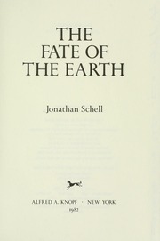 Cover of edition fateofearth00scherich
