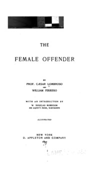 Cover of edition femaleoffender00ferrgoog