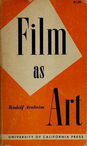 Cover of edition filmasart00arnh