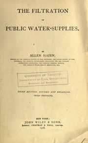 Cover of edition filtrationofpubl00hazeuoft