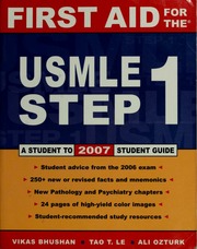 Cover of edition firstaidforusmle00bhus_0
