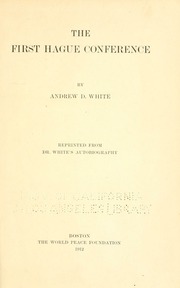 Cover of edition firsthagueconfer00whit