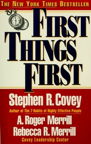 Cover of edition firstthingsfirst00cove