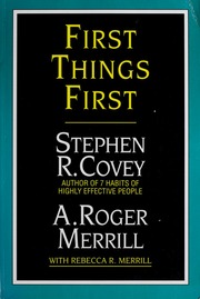 Cover of edition firstthingsfirst00cove_0