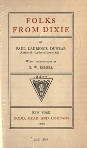 Cover of edition folksfromdixie00dunbiala
