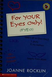 Cover of edition foryoureyesonly00rock