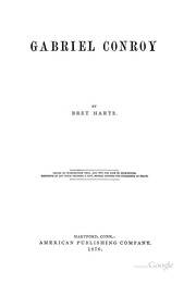 Cover of edition gabrielconroy00hartgoog