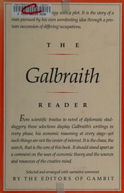 Cover of edition galbraithreader0000unse