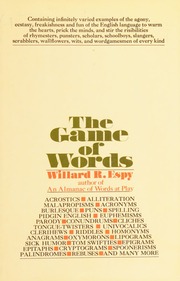 Cover of edition gameofwords0000espy_t6s4