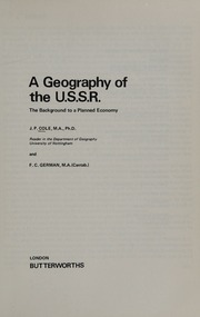 Cover of edition geographyofussrb0000cole