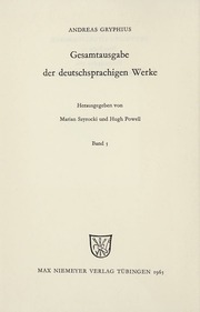 Cover of edition gesamtausgabeder0005gryp