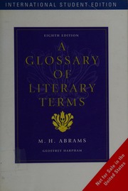 Cover of edition glossaryoflitera0000abra_8ed