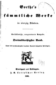 Cover of edition goethessmmtlich71goetgoog